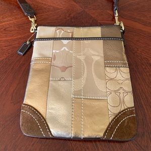 Coach Patchwork Swingpack Messenger Cross Body Handbag